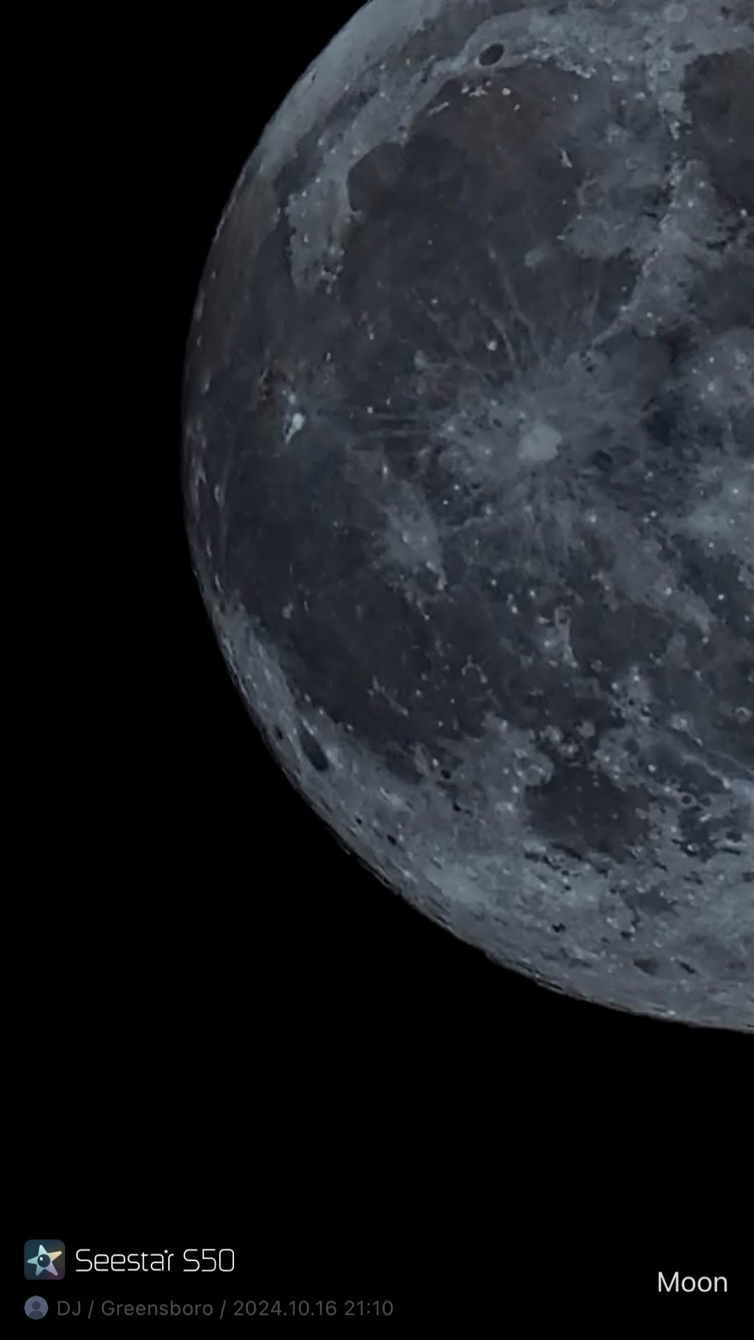 Lunar Surface — Crater Detail